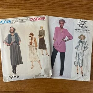 VTG Vogue American Designer Patterns Set/2
